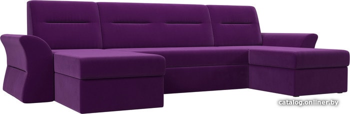 

П-образный диван Mebelico Клайд 109309 (микровельвет, фиолетовый)