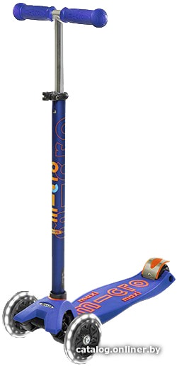

Трехколесный самокат Micro Maxi Deluxe LED (синий)