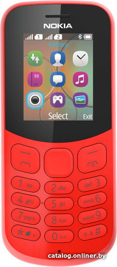 

Кнопочный телефон Nokia 130 Dual SIM (2017) (красный)