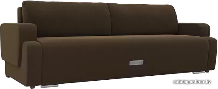 

Диван Лига диванов Ника 105432 (микровельвет, коричневый)