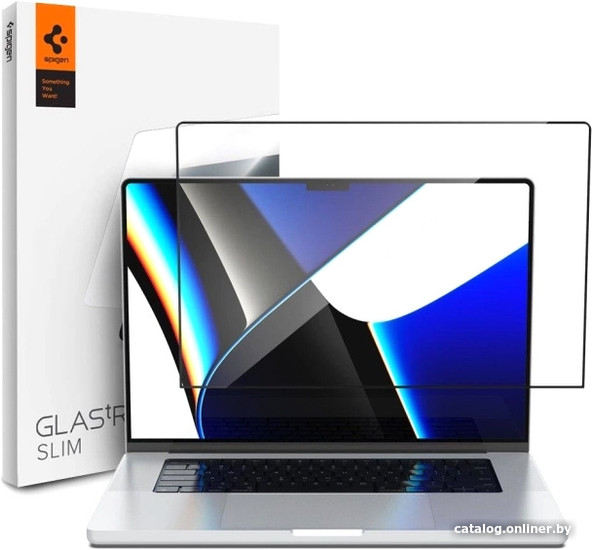 

Защитное стекло Spigen Glass FC MacBook Pro 14 2021-2022 Black AGL04234