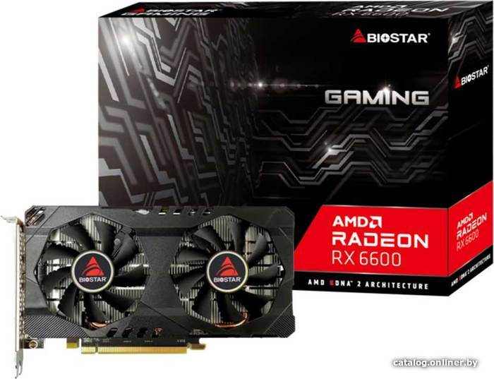

Видеокарта BIOSTAR Radeon RX 6600 Matrix 8GB GDDR6 VA66M6RM81
