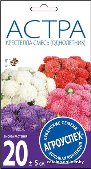 

Семена цветов Агроуспех Астра Крестелла смесь 26659 0.2 г