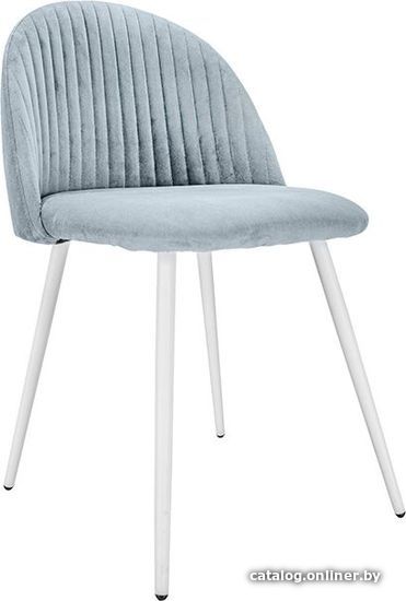 

Стул с подлокотниками King Style 123 White (велюр, серый)