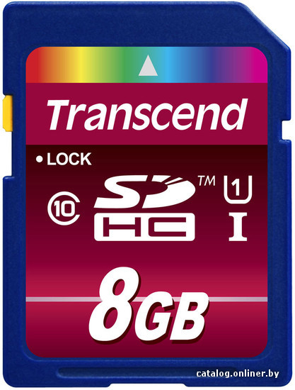 

Карта памяти Transcend SDHC Class 10 UHS-I 8Gb (TS8GSDHC10U1)