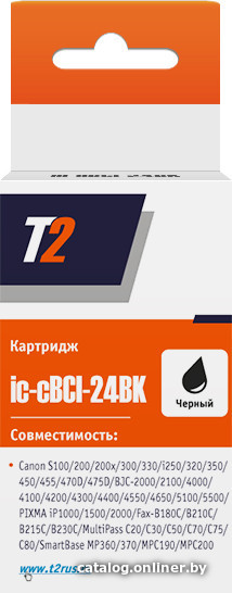 

Картридж T2 IC-CBCI-24BK (аналог Canon BCI-24 Black)
