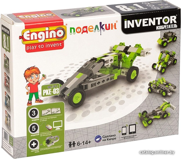 

Конструктор Engino Inventor PKE-03 Автомобили. 8 моделей