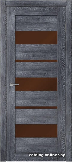 

Межкомнатная дверь MDF-Techno Dominica 114 70x200 (дуб Шале графит, лакобель коричневый)