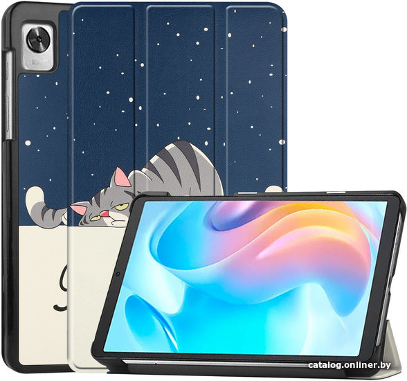 

Чехол для планшета JFK Smart Case для Realme Pad Mini (спящий кот)