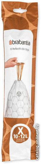 

Пакеты для мусора Brabantia PerfectFit X 10-12 л 138003 (10 шт, белый)