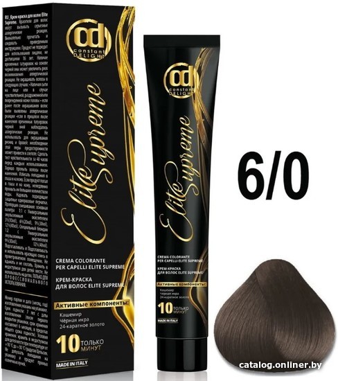 

Крем-краска Constant Delight Elite Supreme 6/0 темный блонд 100 мл