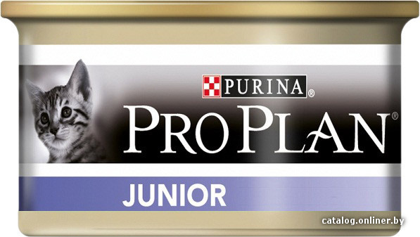 

Консервированный корм для кошек Pro Plan Junior с курицей в банке 0.085 кг