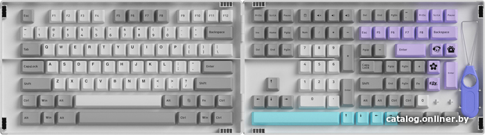 

Набор кейкапов Akko Silent Cherry Profile keycaps 177 шт