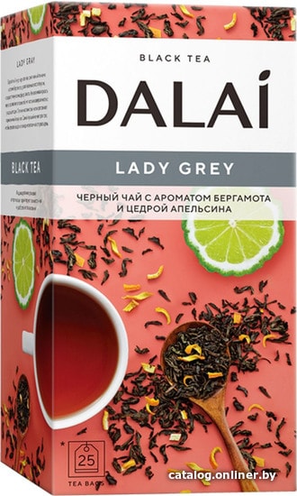 

Черный чай DALAI Lady Grey 25 шт