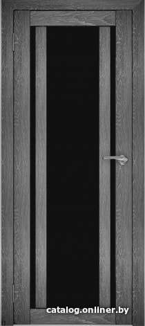 

Межкомнатная дверь Юни Амати 11 (ч) 90x200 (дуб шале-графит/черное стекло)