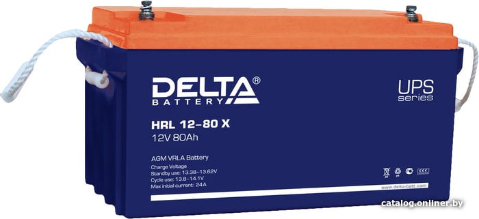 

Аккумулятор для ИБП Delta HRL 12-80 X (12В/80 А·ч)