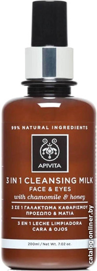 

APIVITA Крем для умывания Apivita Cleansing 3в1 для лица и глаз 200 мл