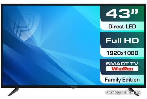 

Телевизор Prestigio PTV43SS06Y (черный)