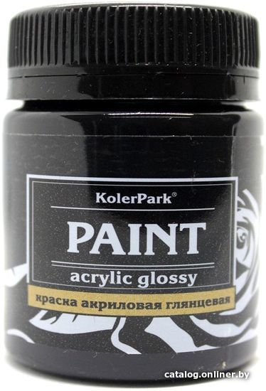 

Акриловая краска KolerPark Акриловая глянцевая (черный, 50 мл)
