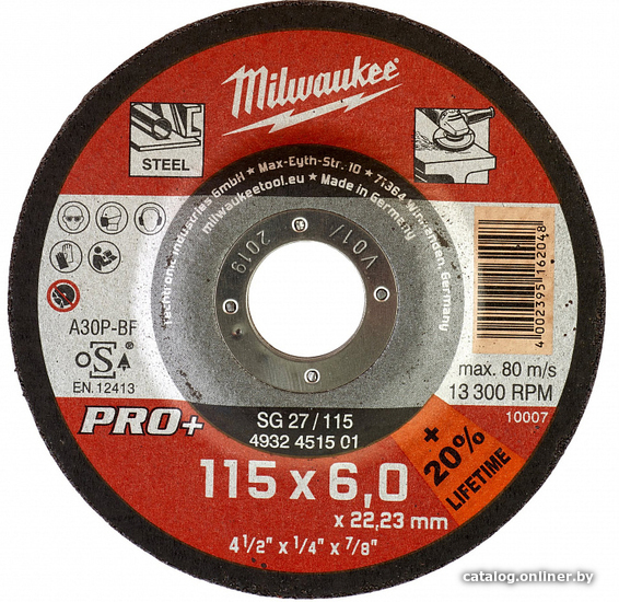 

Шлифовальный круг Milwaukee 4932451501