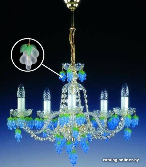 

Подвесная люстра ArtGlass Gizela Ix. Vino White St