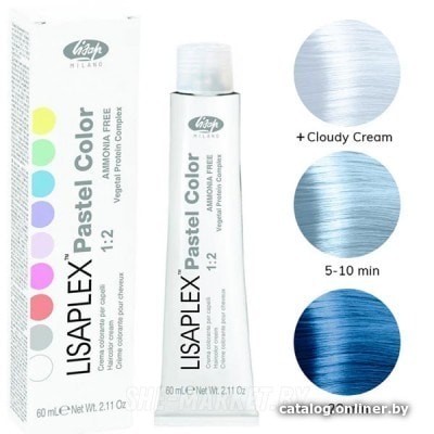 

Крем-краска для волос Lisap Lisaplex Pastel Color Blue Sky 60 мл