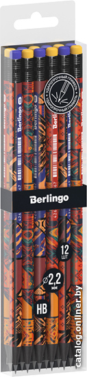 

Набор простых карандашей Berlingo Tribe BP00S06_12 (12 шт, ассорти)