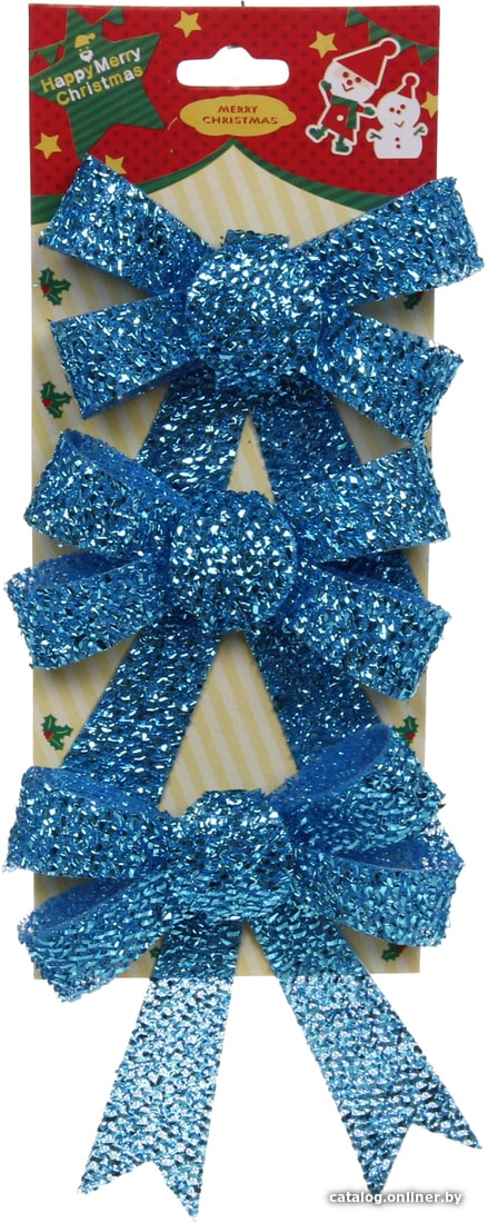 

Елочная игрушка Серпантин Голубая лагуна 3 шт (голубой) 185-0455