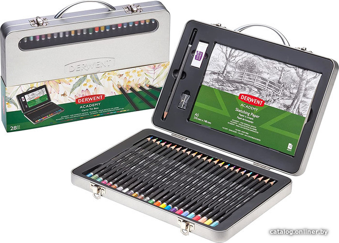 

Набор цветных карандашей Derwent Academy Carry Collection Tin 2305951 (28 цв)