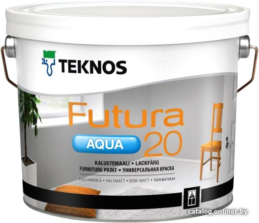 

Краска Teknos Futura Aqua 20 2.7л (база 1)