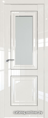 

Межкомнатная дверь ProfilDoors 28L 80x200 (магнолия люкс серебро люкс, стекло матовое)