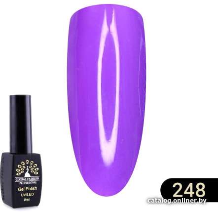 

Гель-лак Global Fashion Black Elite (тон 248) 8 мл