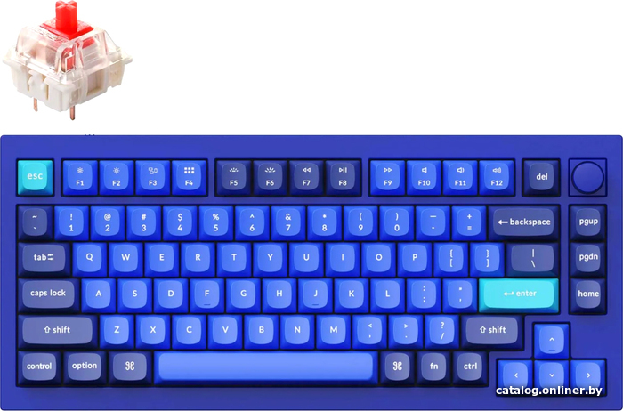 

Клавиатура Keychron Q1 V2 RGB Q1-O1-RU (Gateron G Pro Red)