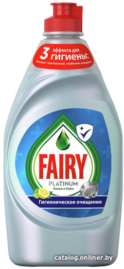 

Средство для мытья посуды Fairy Platinum Лимон и лайм 430 мл