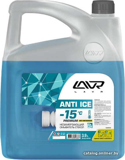 

Стеклоомывающая жидкость Lavr Anti Ice -15°C 3.9л Ln1313