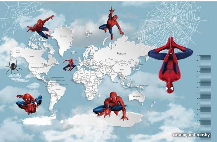 

Фотообои Citydecor Superhero Spiderman 7 с защитным покрытием карта и ростомер, 400x260