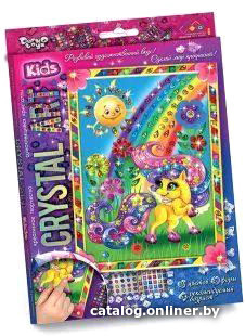 

Набор для создания поделок/игрушек Danko Toys Crystal Art Пони и радуга Cart-01-07