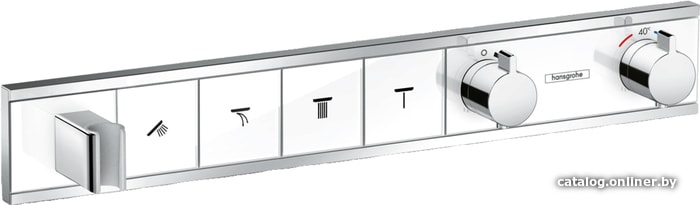

Смеситель Hansgrohe RainSelect 15357400 (белый/хром)