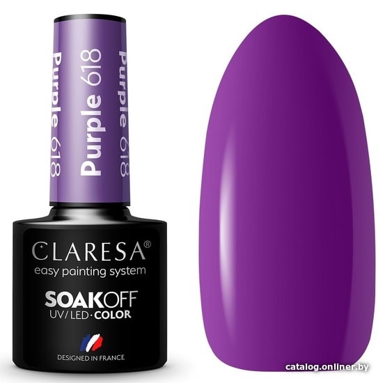 

Гель-лак Claresa Hybrid Purple 618 5 мл