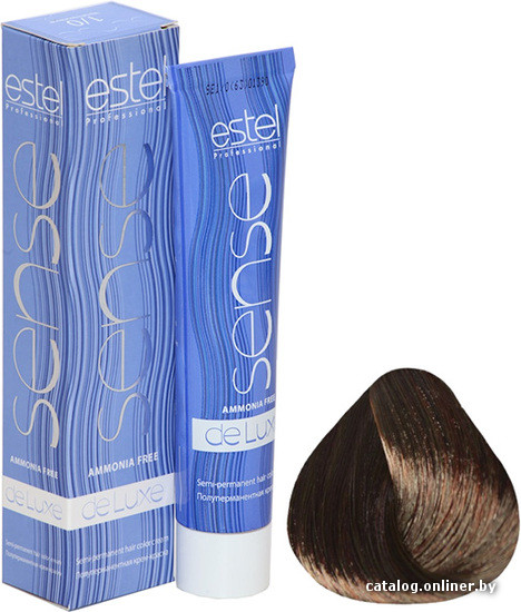 

Крем-краска для волос Estel Professional Sense De Luxe 5/75 светлый шатен коричнево-красный