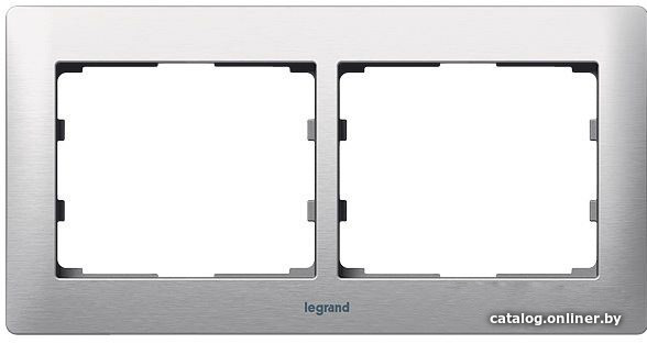 

Рамка Legrand Galea Life 2 поста (горизонтальная, матовый алюминий)