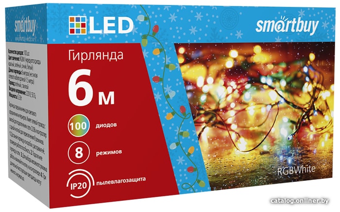 

Новогодняя гирлянда SmartBuy SB-RGB-6mGR