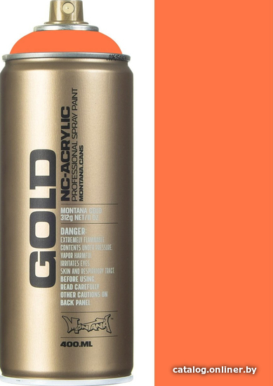 

Краска Montana Gold F2000 283826 0.4 л (power orange)