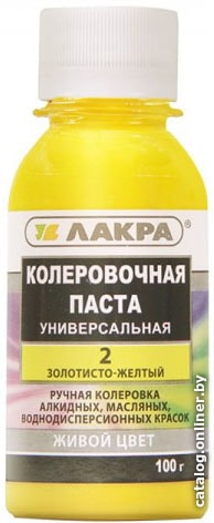 

Колеровочная краска Лакра №2 0.1 кг (золотисто-желтый)