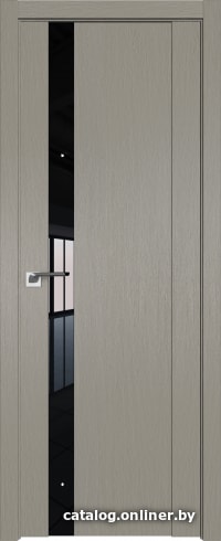 

Межкомнатная дверь ProfilDoors 62XN 80x200 (стоун/стекло черный лак)