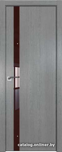 

Межкомнатная дверь ProfilDoors 6ZN 90x200 (грувд серый/стекло коричневый лак)