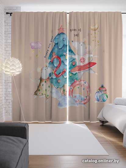 

Комплект штор JoyArty Счастливого нового года 1.45x2.65 м p_378427_145x265 (2 шт)