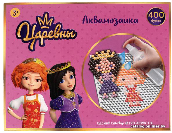 

Набор для создания поделок/игрушек MultiArt Аквамозаика Царевны AB400-TSR3