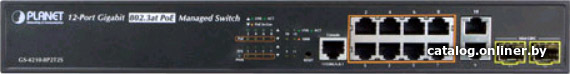 

Управляемый коммутатор 2-го уровня PLANET GS-4210-8P2T2S
