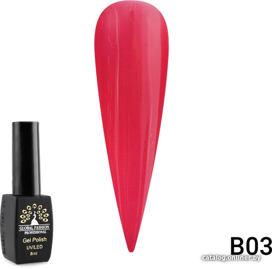 

Гель-лак Global Fashion Black Elite серии B (тон B03) 8 мл